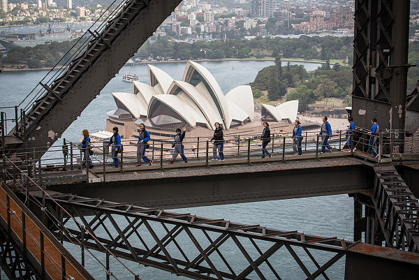 Chinese group climbing for Karaoke on the Sydney Harbour Bridge_with Opera House.jpg.jpg,0