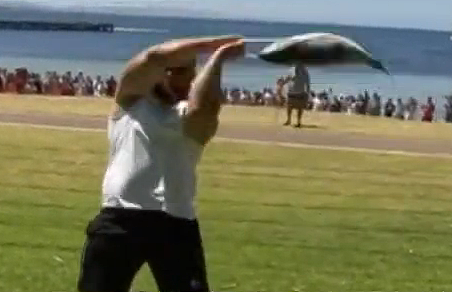 太会玩! 澳人举办扔鲔鱼比赛:10公斤一条看谁扔得远!(图) - 3