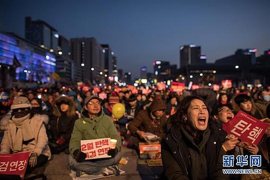 韩国＂挺朴＂＂反朴＂民众分别举行集会 - 6