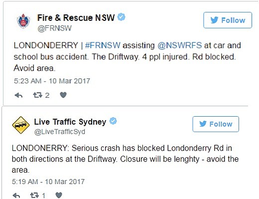 西悉尼校车突发猛烈车祸！1人重伤4儿童被送医 车道封闭堵成狗 - 13