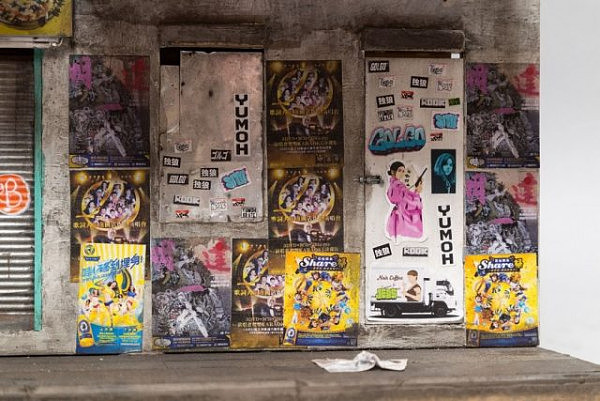 叹为观止!澳洲艺术家用纸板将香港九龙的庙街缩小了(组图) - 10