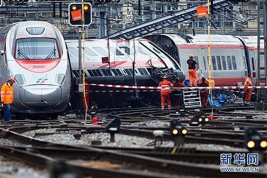 瑞士卢塞恩发生火车脱轨事故致7人受伤 - 2