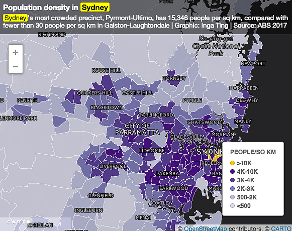 住在悉尼=住在纽约？悉尼人口密度逆天了！逼近各国大都市 住房可支付力挂钩人口密度增速！ - 2