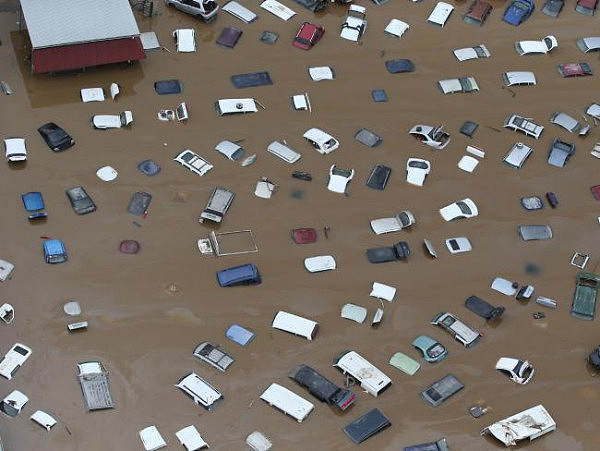 被毁掉的家园：新州北部地区洪水消褪满目疮痍 航拍实景令人震撼(图) - 1