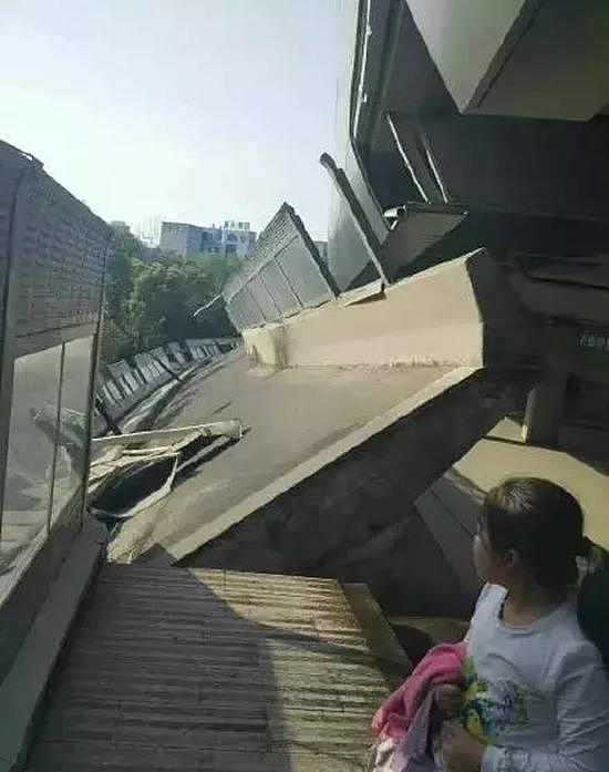 杭州萧山高架引桥断裂细节曝光：桥下就是学校 - 2