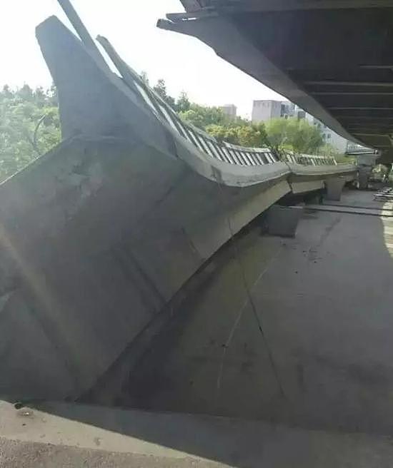 杭州萧山高架引桥断裂细节曝光：桥下就是学校 - 3