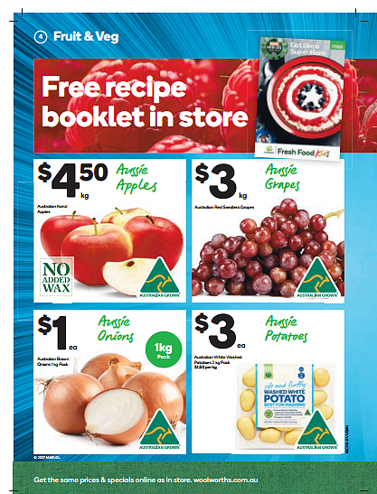 Woolworths4月19日至4月25日特价集锦 大米半价 - 4