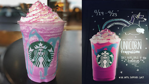 颜值即是正义！Starbucks“独角兽星冰乐”火了！凭借反差萌和梦幻配色迅速成为新网红（图） - 2
