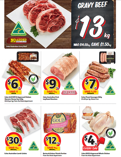 Coles 4月26日至5月2日特价集锦 饺子火腿半价 - 15