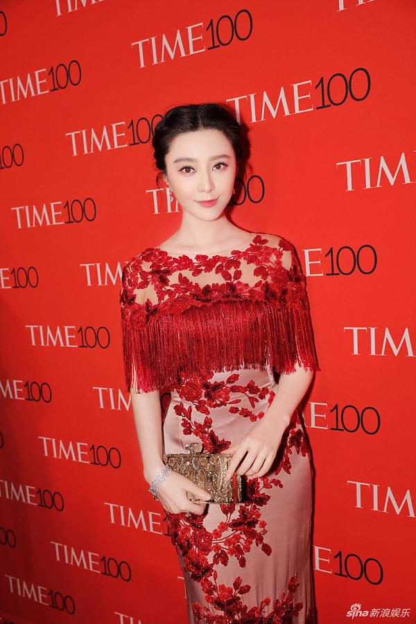 范冰冰出席TIME100晚宴尽显东方魅力（图片） - 2
