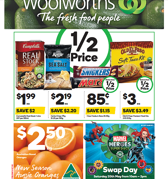 Woolworths 5月17日至23日特价集锦 鸡胸肉力娇酒半价！ - 2