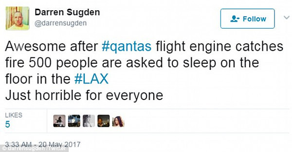 “坐澳航不是为了睡机场！”QF94引擎起火返航 乘客滞留机场12小时 数百人睡地板（视频） - 4