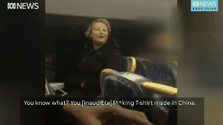 “Made in China！”悉尼金发女火车上狂飙脏话辱骂亚裔乘客：“你xxx脑子里装的都是垃圾！”（视频） - 3