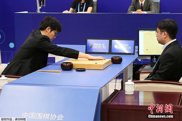 首战失利！围棋人机大战柯洁不敌AlphaGo（组图） - 3