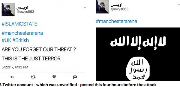 曼彻斯特恐袭引IS支持者网上狂欢 Twitter上曾有预警信息 - 1
