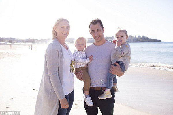 Meagan and Brett Redelman (pictured with their twins) are the brains and founders of Redsbaby - an Australian-run pram business 