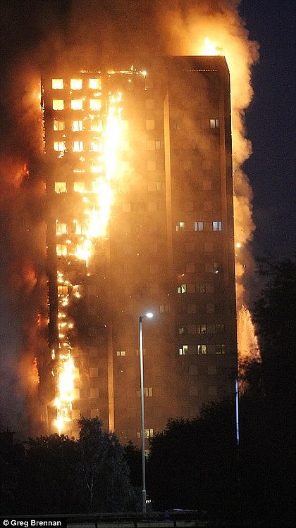 伦敦大火已致12人死亡 有婴儿被母亲从十楼扔下保命（组图） - 3