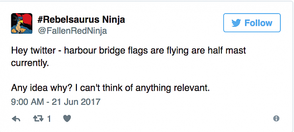 海港大桥上降半旗看到了吗？澳洲各地降半旗引民众疑惑 原因原来是这个 - 3