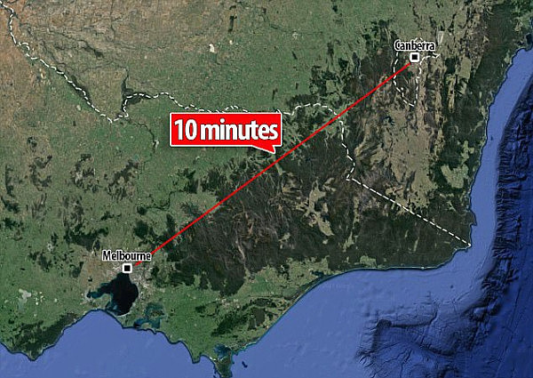 堪培拉到墨尔本只需10分钟！最高时速可达6400km/h！子弹头超速列车票价仅为$167！ - 1