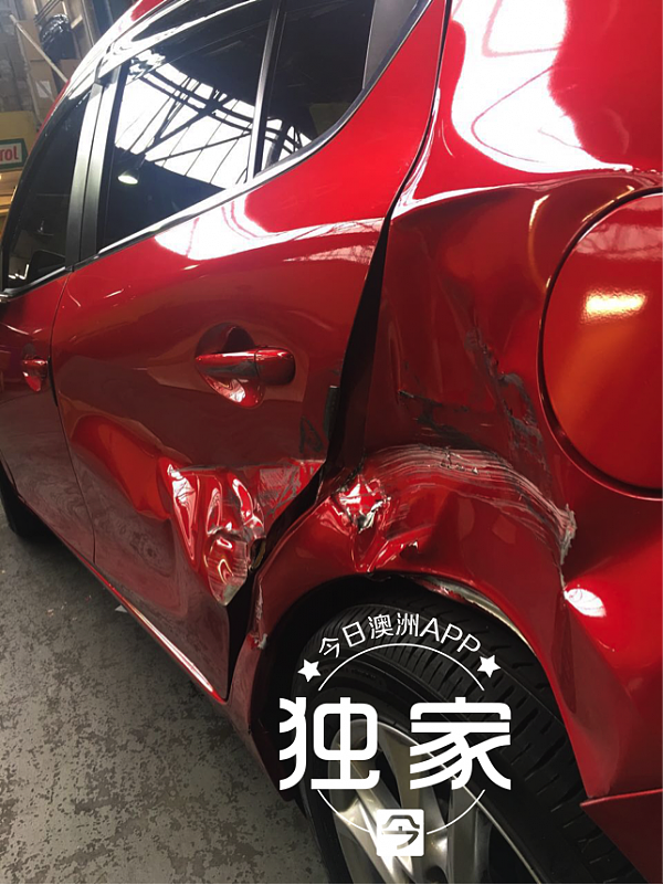 爱车4S店保养时被撞惨变“事故车”！华人车主：“怀疑行车记录仪被动手脚！”车行：包修不换，不置评 - 4