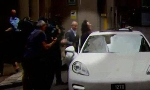 More recently, the 30-year-old was in April charged with assault for slamming Seven News reporter Laura Banks in the door of his luxury Porsche (pictured) 