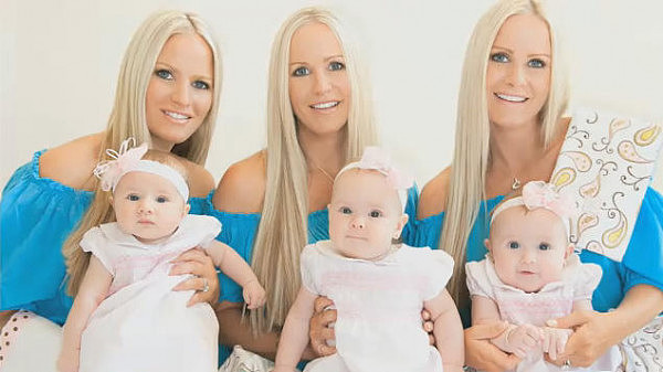 美国同卵三胞胎美女做DNA检测 结果令人惊讶(组图) - 1