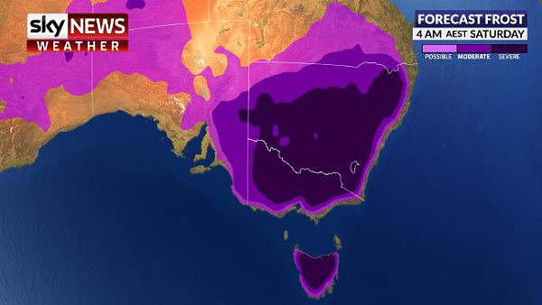 冷锋来袭！阵雨、冰雹、雷暴、大雪！澳洲东南部将出现极端天气！ - 1