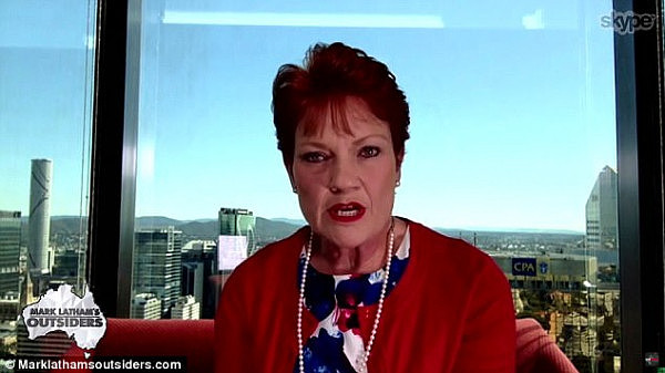 Senator Pauline Hanson has slammed the political parties for being slack on not pushing migrants to integrate into society