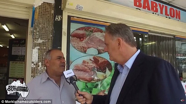 Mark Latham took to the streets in a segment and interviewed Australians who appeared to struggle to speak English