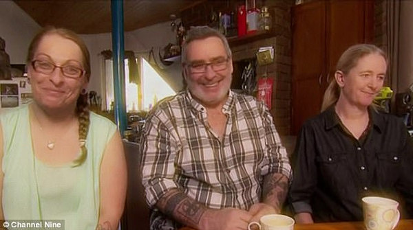 A married couple who both fell madly in love with another woman and became a 'thruple' claim their unconventional relationship has cost them their livelihoods. From left to right, Andrea, Michael and Laura