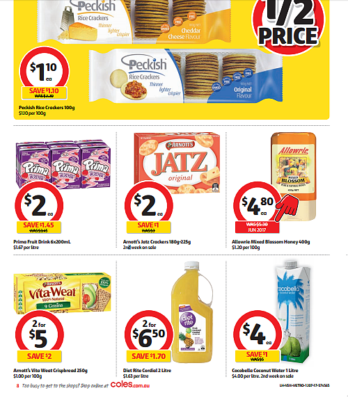 Coles 7月12日至18日特价集锦 烤鸡大米半价 - 8