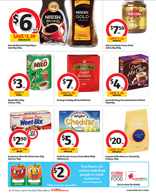 Coles 7月12日至18日特价集锦 烤鸡大米半价 - 14