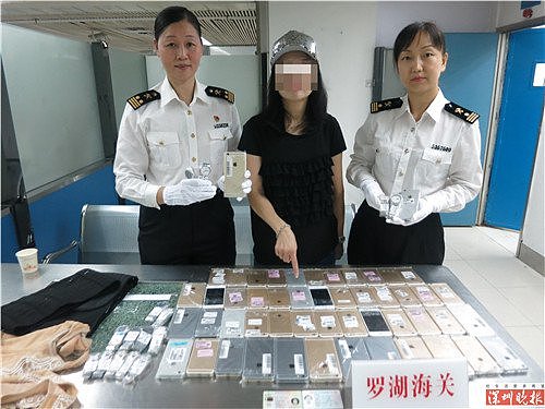 为走私也是拼了！女子胸腰绑102部手机过海关  活似“钢铁侠”（图） - 4