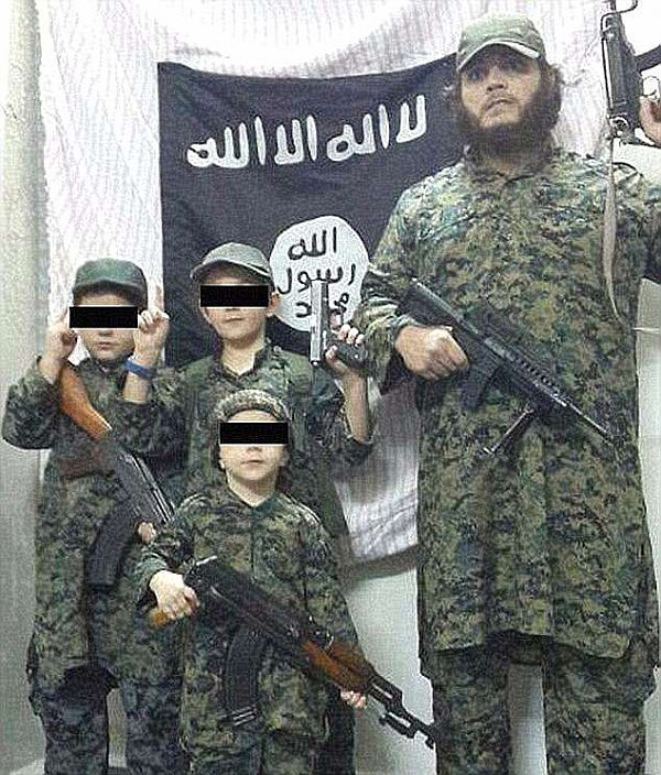 Khaled Sharrouf is one of the names the AFP have arrest warrants for, infamous for posting images of his young son holding the heads of Syrian officials 