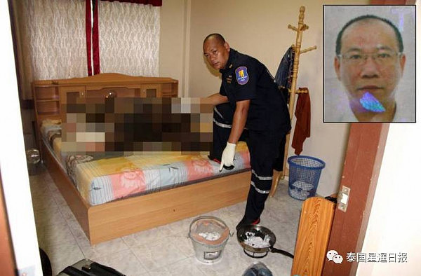 中国台湾男子烧炭自杀与泰国 邻居闻到尸体臭味报警（图） - 1
