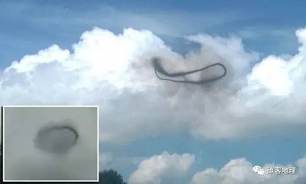 英国上空出现黑色烟圈UFO 疑似外星人造访地球（组图） - 1