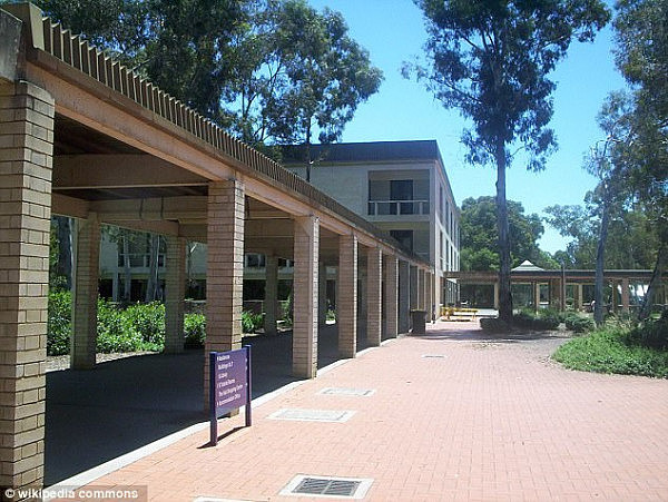The judge said Hoyle abused his position of trust, authority and influence within the University of Canberra (pictured) where he worked for 21 years 
