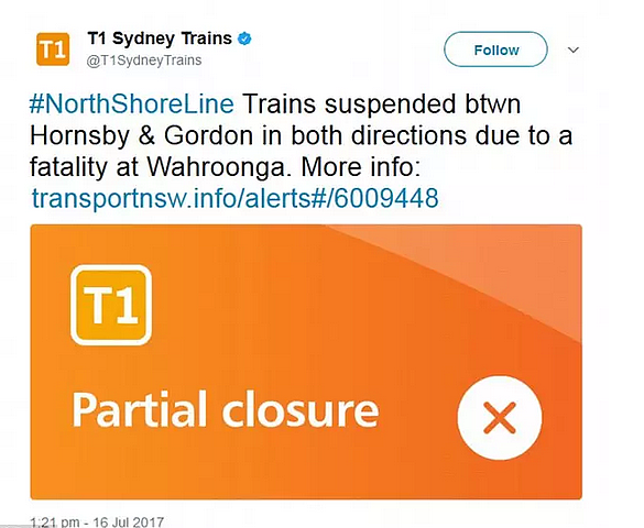 请绕道！悉尼北区Wahroonga车站有人卧轨自杀！周边交通状况一片混乱！数千人受影响！ - 2