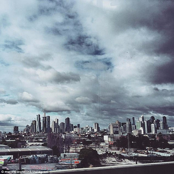 Heavy showers and thunderstorms were predicted for Melbourne (pictured) on Tuesday