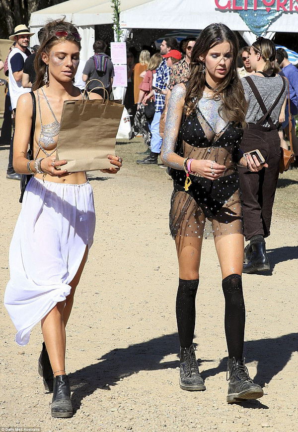 Daring outfits were seen right across the festival grounds as people embraced the Splendour in the Grass spirit 
