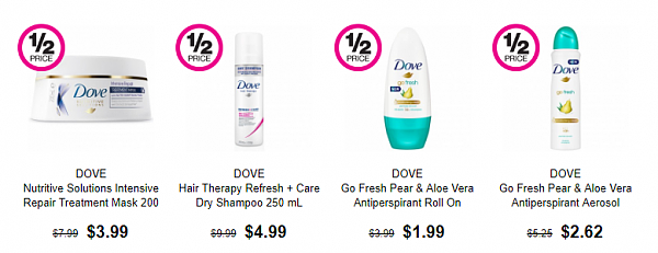 Priceline Dove多芬全场50%off 香皂仅0.7刀！ - 2