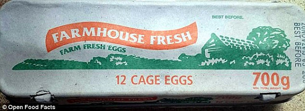 The six double-yolkers came from a 700g carton of a dozen Farmhouse Fresh cage eggs