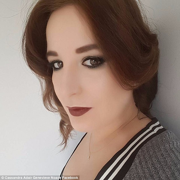 Cassandra Adair Genevieve Noack (pictured) didn't expect to get the response she did when she wrote an email to Australia Post complaining about her make-up delivery