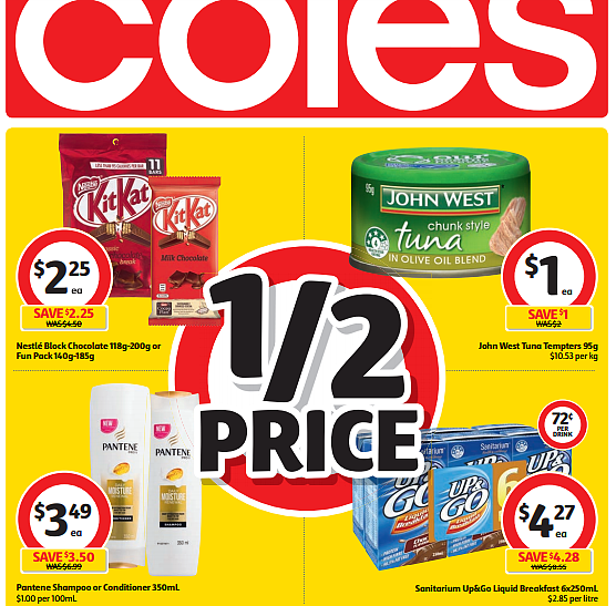 Coles 8月2日至8日特价集锦 橄榄油大米半价 - 1