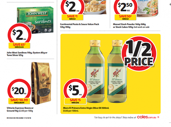 Coles 8月2日至8日特价集锦 橄榄油大米半价 - 58