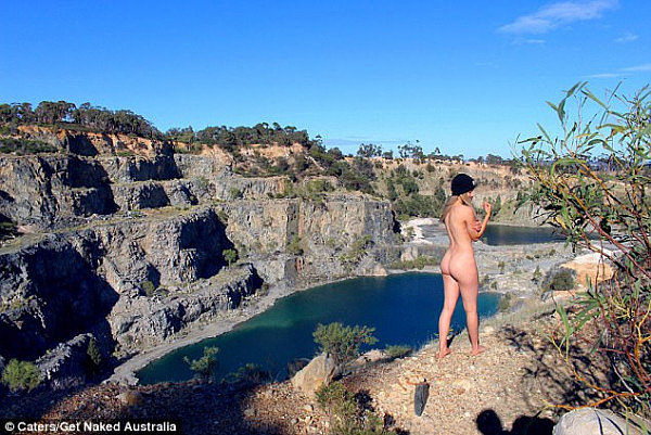 Brendan Jones, 27, and his friends regularly pose for barely-there snaps while out hiking ¿ and their body positivity stunts have racked up thousands of fans and imitators