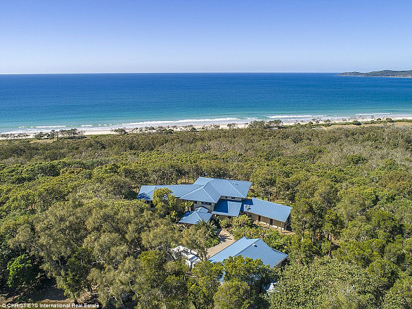 With 180-degree ocean panoramic views and five stunning bedrooms, owners Liz and Peter Upton have been inundated with offers to rent out the property (pictured)