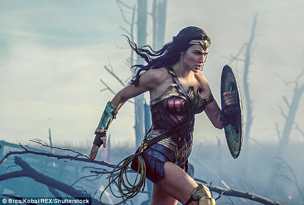 Gal Gadot who stars as Wonder Woman (pictured) sent the video to Freyja, who is sick with a rare cancer, wishing her well and to think toward her future 