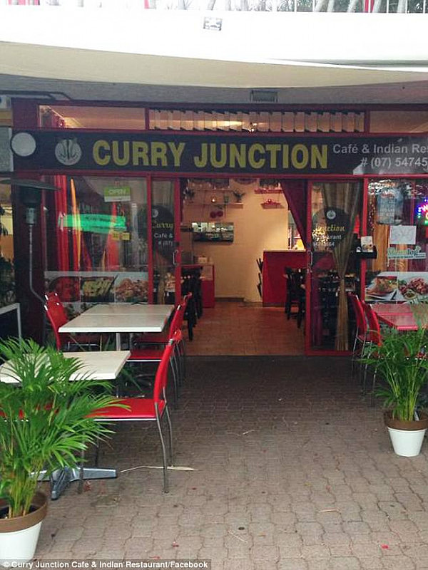 Curry Junction Cafe and Indian Restaurant in Queensland (pictured) took to Facebook this week to post an angry response after a female customer placed an order in-store but failed to return to pay for the food and pick it up