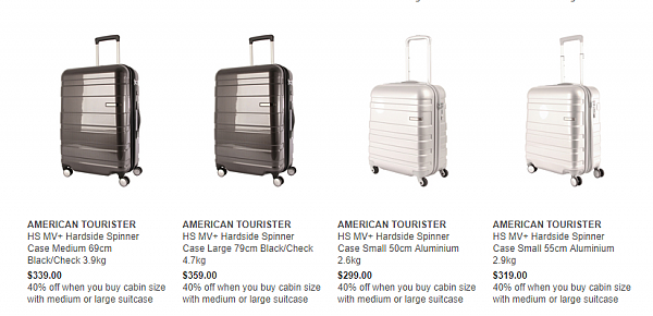Myer行李箱40%off 包括新秀丽和American tourister - 11